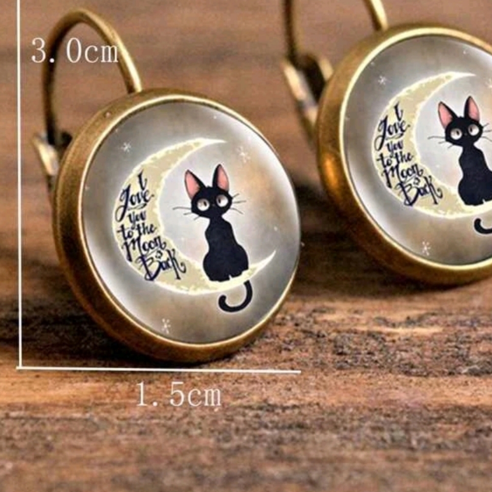 COPY - I love you to the moon and back earrings